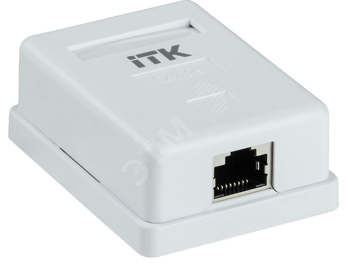 Изображение товара Розетка информационная ITK CS2-1C5EF-12 Cat.5e FTP 1-порт