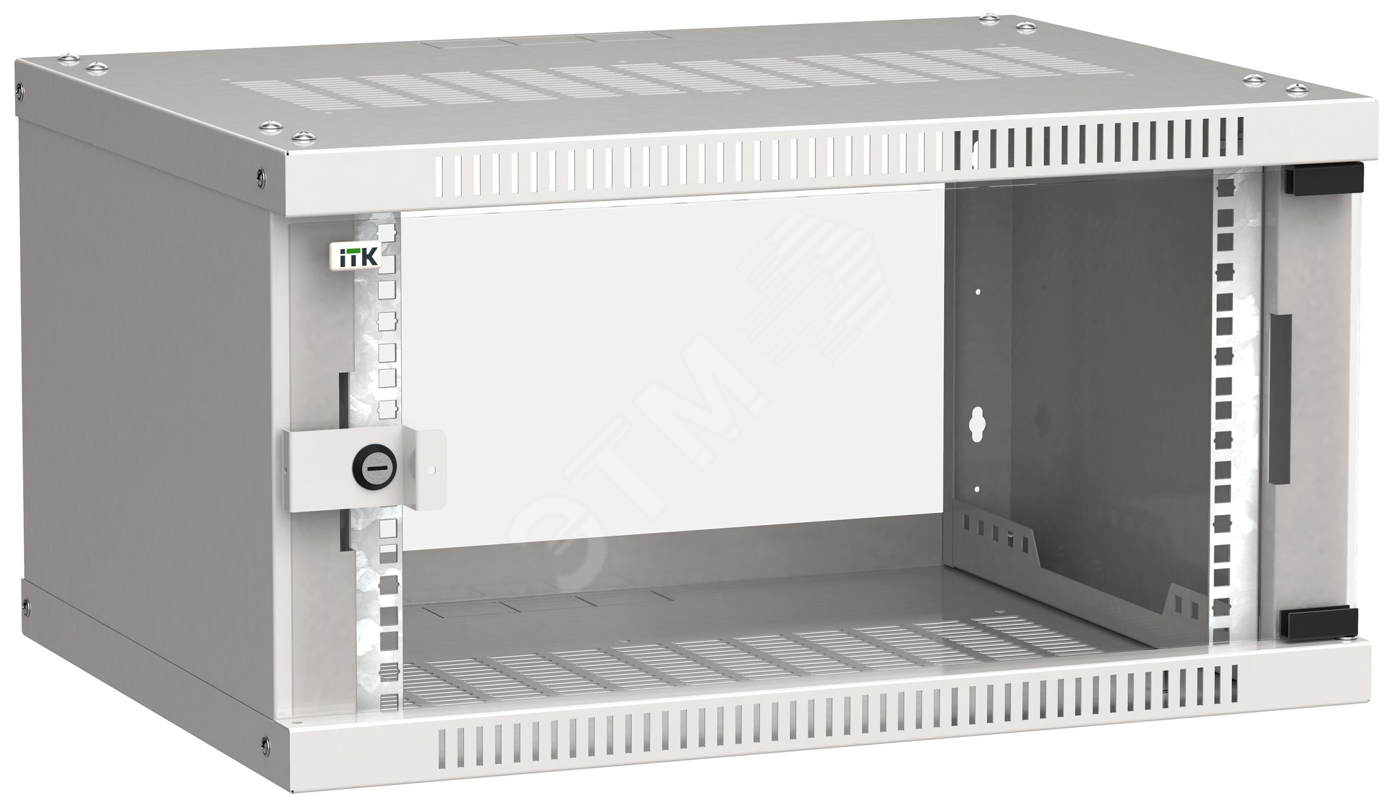 Изображение товара Шкаф ITK LINEA WE 6U 600x450мм дверь стекло серый Изображение товара Шкаф ITK LINEA WE 6U 600x450мм дверь стекло серый