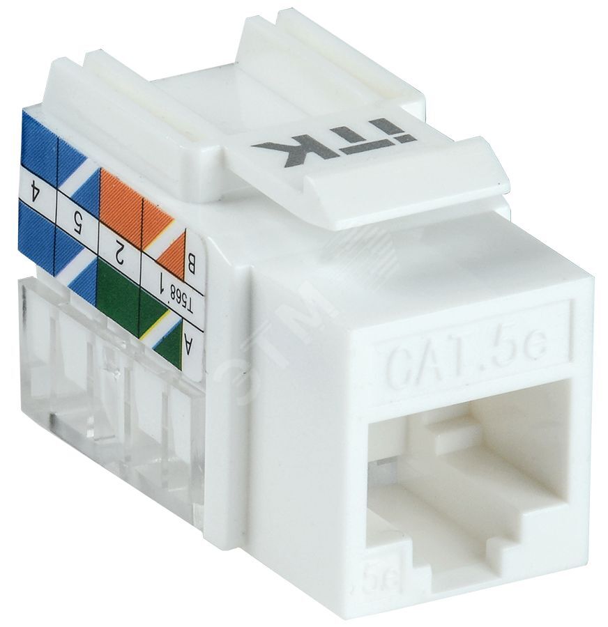 Модуль Keystone Jack кат.5E UTP 110 IDC 180град