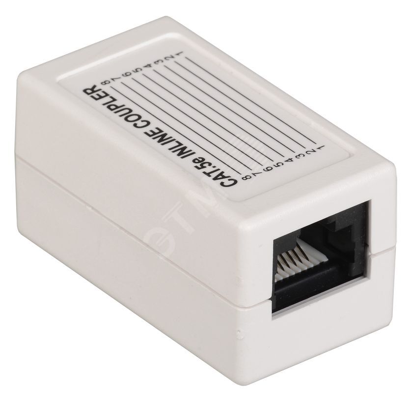 Проходной адаптер кат.5E UTP тип RJ45-RJ45 (8P8C) белый