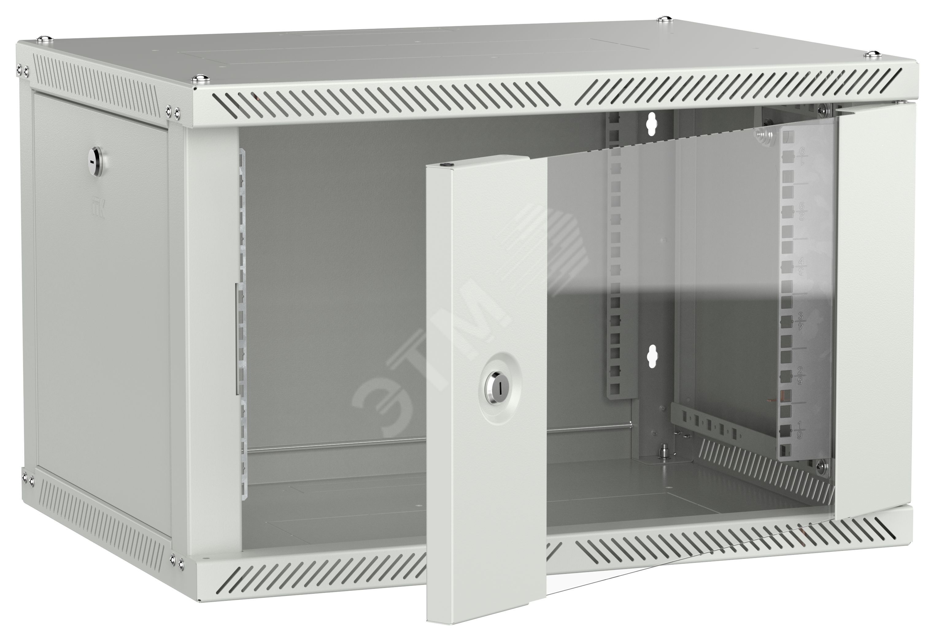 Изображение товара Настенный телекоммуникационный шкаф ITK LINEA W 6U 600x450 мм со стеклянной дверью