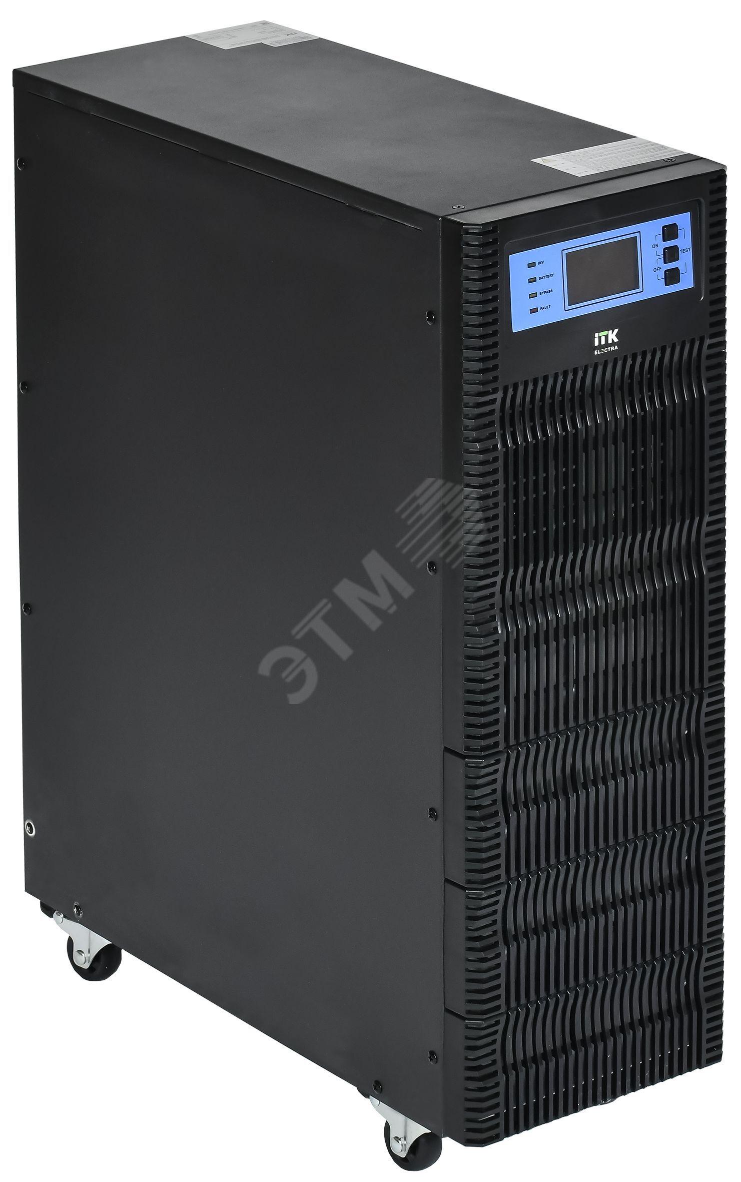 Изображение товара OT ИБП однофазный онлайн 6кВА/6кВт LCD дисплей 192-240VDC клеммная колодка c АКБ 16х7AH USB EPO RS232 SNMP слот Tower ELECTRA (шт)