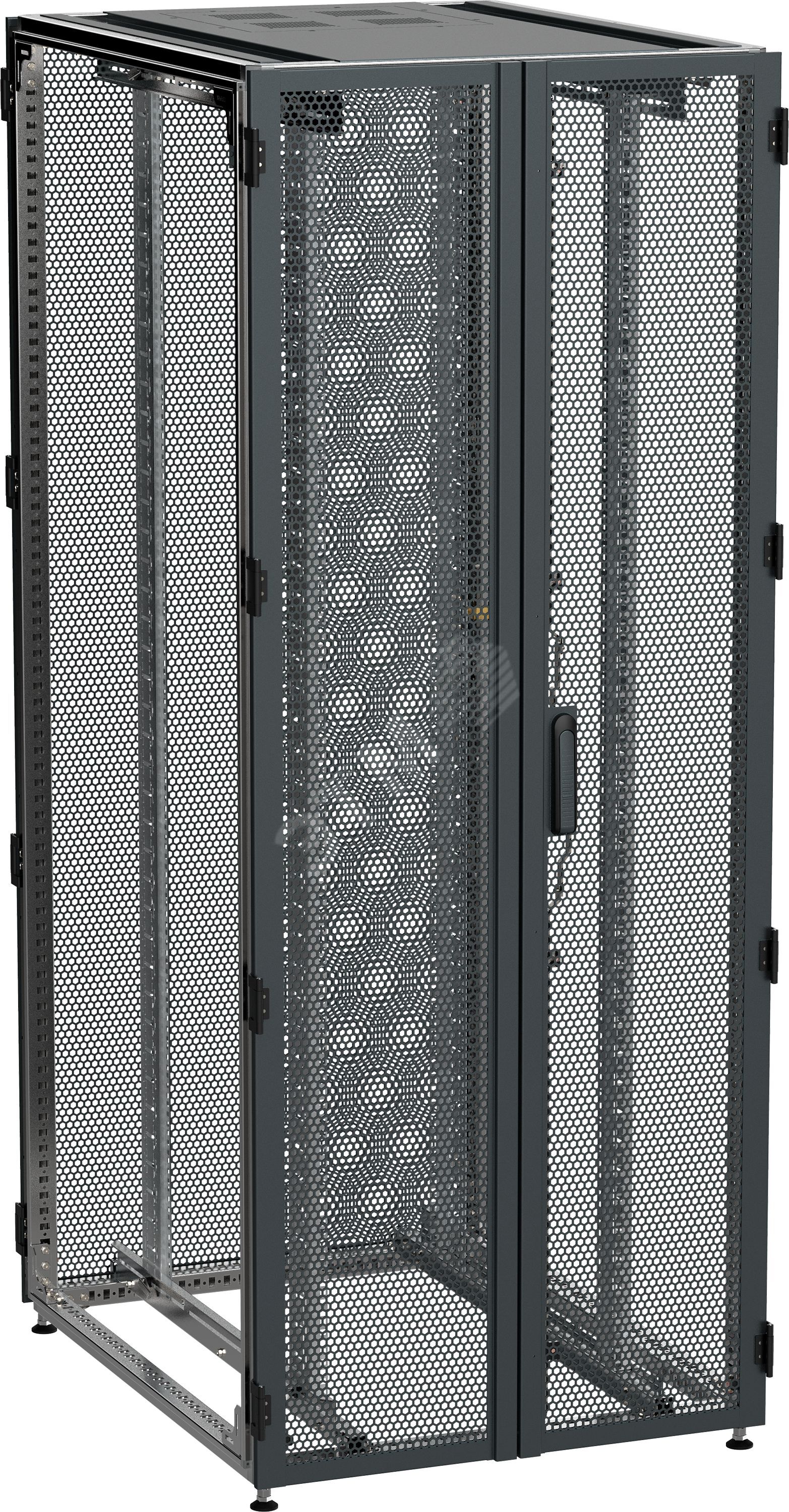 Изображение товара by ZPAS Шкаф серверный 19'' 47U 800х1000 двухстворчатые перфорированные двери черный РФ (шт) Изображение товара by ZPAS Шкаф серверный 19'' 47U 800х1000 двухстворчатые перфорированные двери черный РФ (шт)