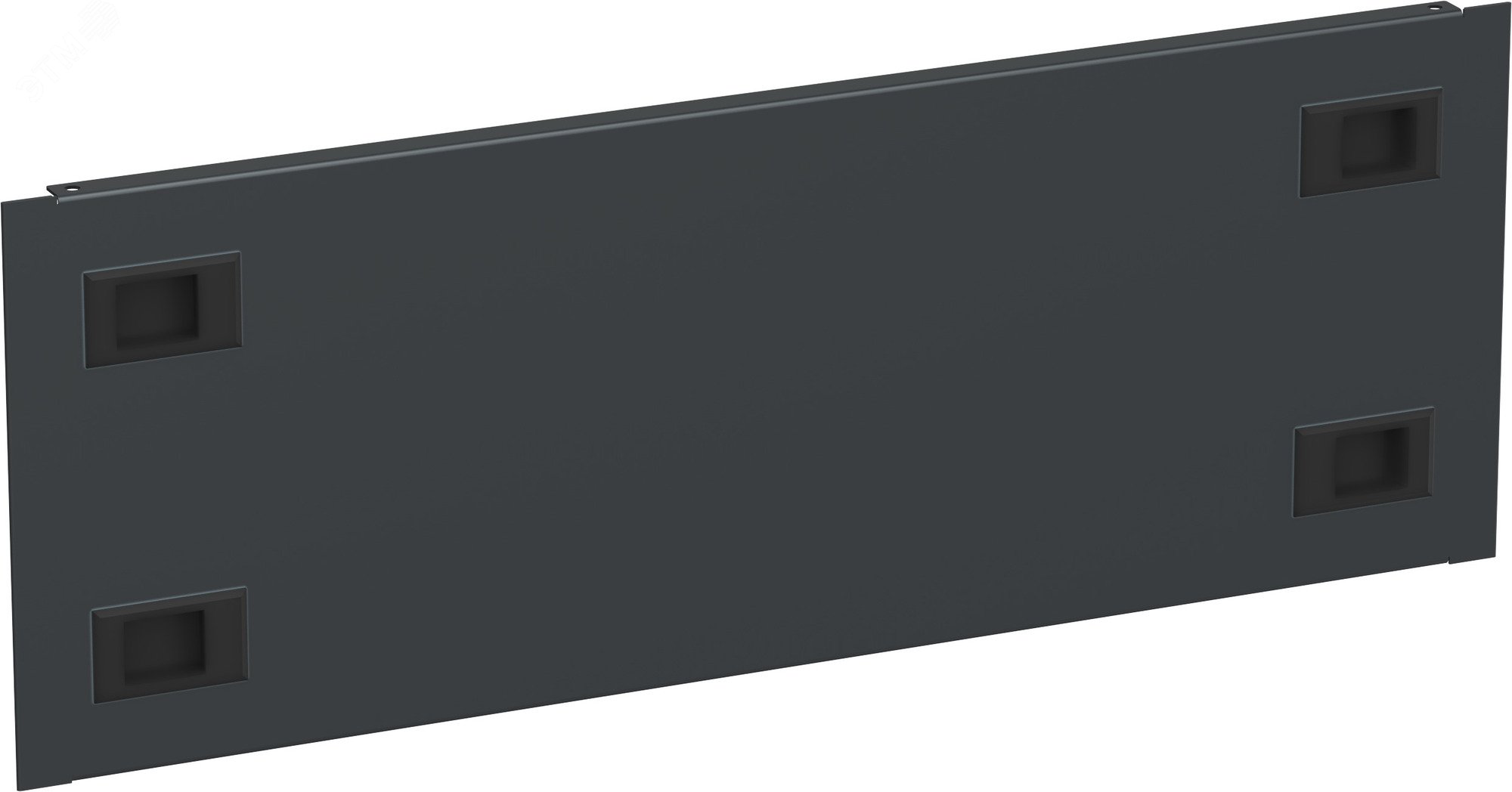 Изображение товара Фальш-панель 19'' 4U ZPAS для серверных шкафов с фиксацией защелками черная