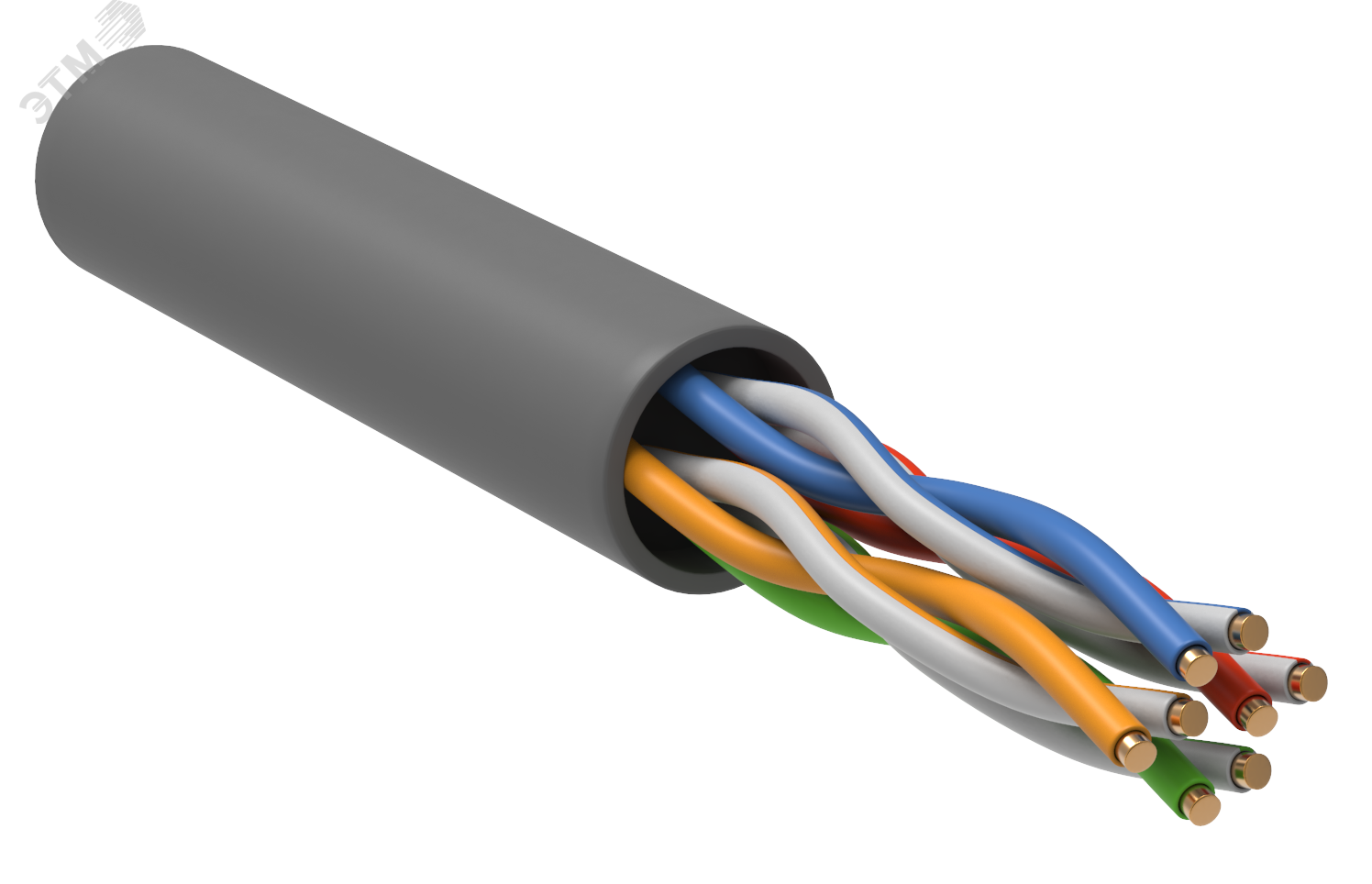 ВитаяпараU/UTP5E4х2х0.52LSZHсерый(305м)РФ/Т