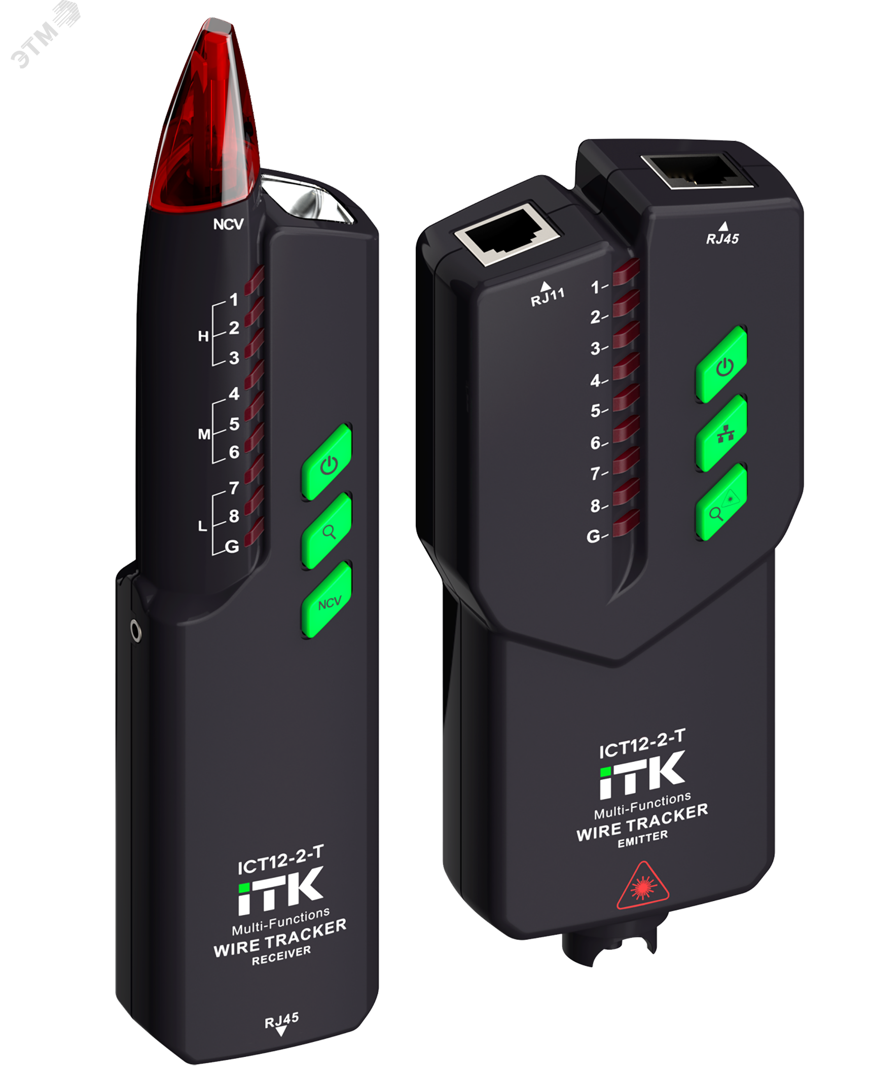 Изображение товара Тестер для LAN-кабеля многофункциональный (RJ4 5 RJ11 VFL) (шт)