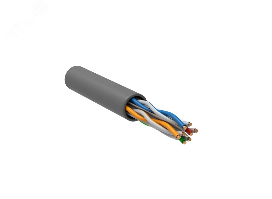 Витая пара U/UTP кат.6 4 пары 23 AWG solid 305м LSZH серый LC1-C604-121 ITK