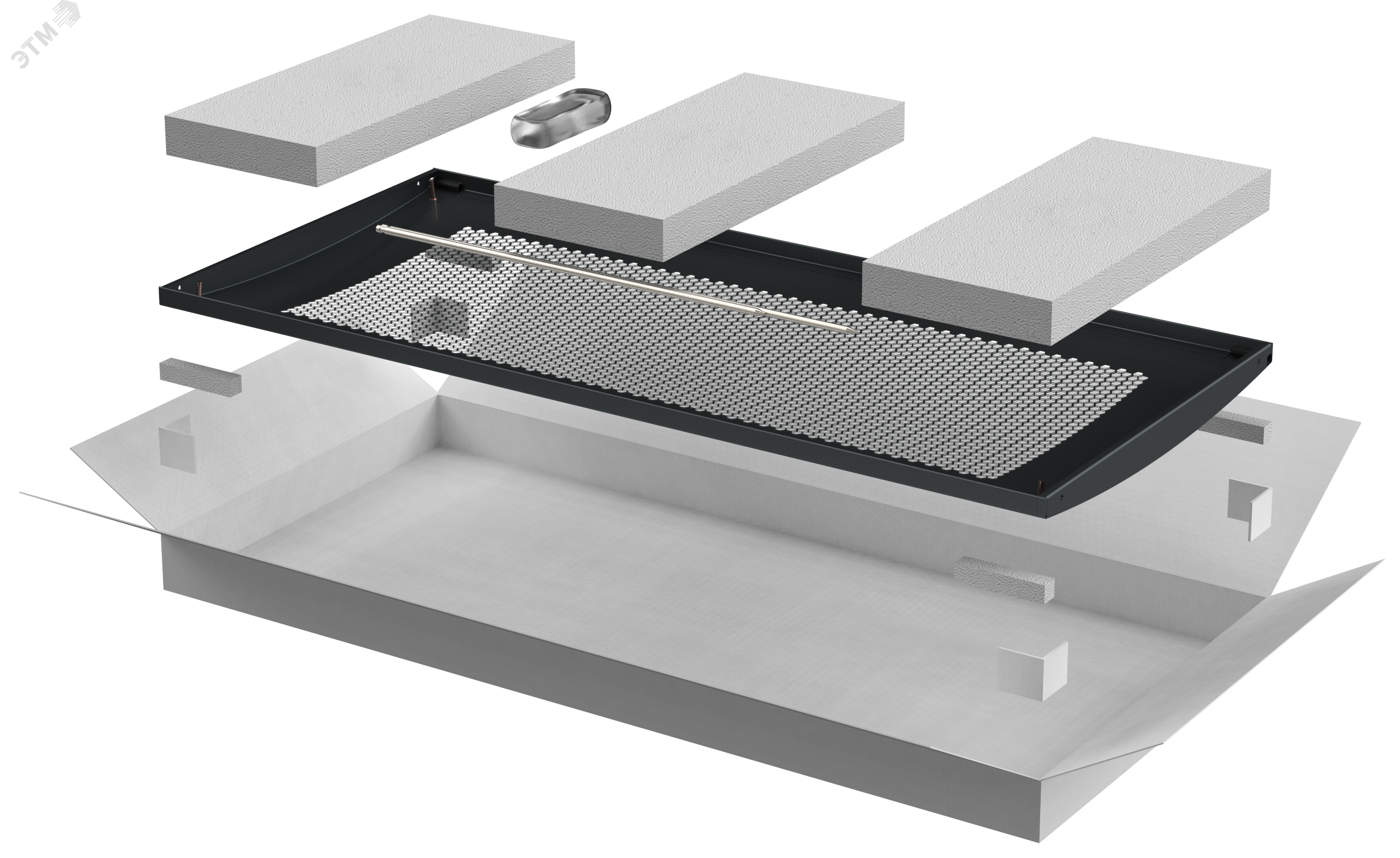 Изображение товара Дверь перфорированная LINEA E 600мм 24U для серверных шкафов ITK