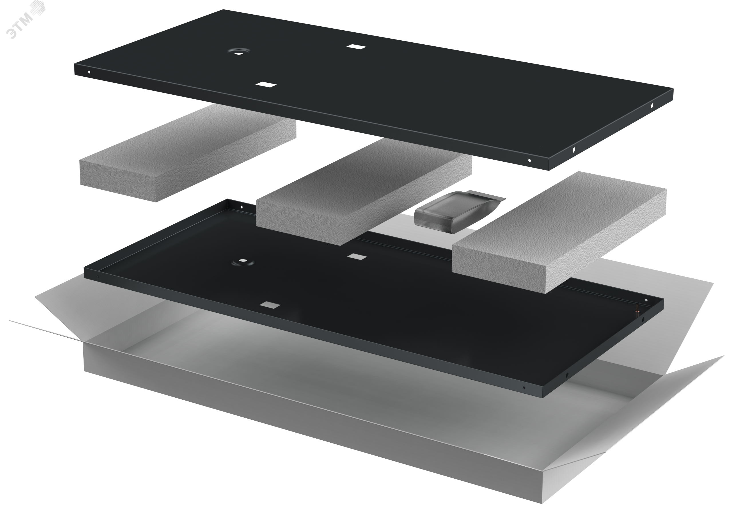 Изображение товара Комплект стенок боковых 600мм для шкафа 18U LINEA N чер. (шт)