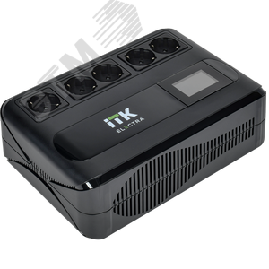 Изображение товара Источник бесперебойного питания Line-interactive 600ВА/360Вт, однофазный, LCD дисплей, с АКБ 1х7AH, 5xSchuko (шт)