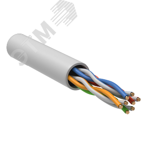 Изображение товара Витая пара U/UTP кат 5E 4х2х0.52 LSLTx белый 305м РФ/Т (м)