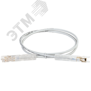 Патч-корд категория 110-110 5Е 1 метр PVC серый