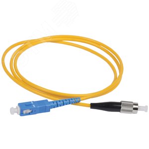 Патч-корд оптический переходной (шнур коммутационный) для одномодового кабеля (SM) 9/125 (OS2) SC/UPC-FC/UPC одинарного исполнения (Simplex) LSZH 2м