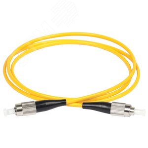 Патч-корд оптический соединительный (шнур коммутационный) для одномодового кабеля (SM) 9/125 (OS2) FC/UPC-FC/UPC одинарного исполнения (Simplex) LSZH 3м