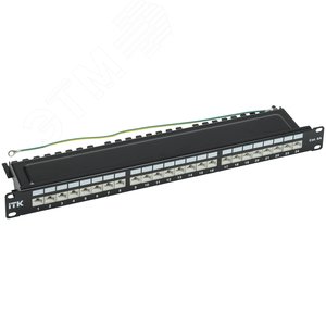 Изображение товара Патч-панель кат. 6A STP 24 порта экранированная Dual IDC 1U (шт)