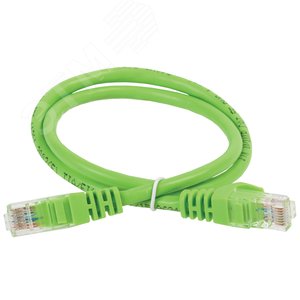 Патч-корд категория 5е UTP 0.5м PVC зеленый