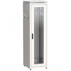 Шкаф сетевой 19дюйм LINEA N 47U 600х800 мм стеклянная передняя дверь. задняя металлическая серый