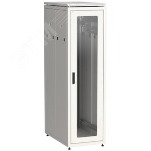 Шкаф сетевой 19дюйм LINEA N 33U 600х1000 мм стекл передняя дверь серый LN35-33U61-G ITK