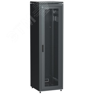 Шкаф сетевой 19дюйм LINEA N 33U 600х600 мм перфорированная передняя дверь черный