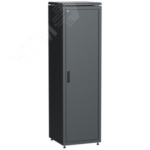 Шкаф сетевой 19дюйм LINEA N 38U 600х800 мм металлическая передняя дверь черный