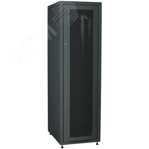 Изображение товара Шкаф LINEA E 42U 600х800мм двери 2шт перфорирова нная и металлическая черный (шт)