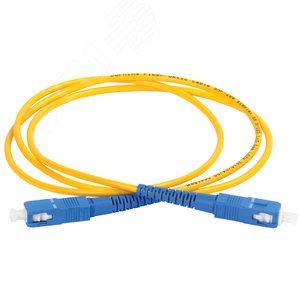 Патч-корд оптический соединительный (шнур коммутационный) для одномодового кабеля (SM) 9/125 (OS2) SC/UPC-SC/UPC одинарного исполнения (Simplex) LSZH 1м FPC09-SCU-SCU-C1L-1M ITK