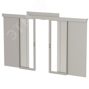 Комплект дверей раздвижных холодного коридора 42U 1000 ножки серый ITK by ZPAS