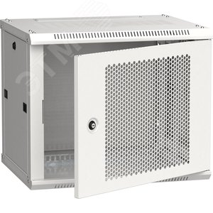 Изображение товара Шкаф LINEA W 9U 600x450 мм дверь перфорированная RAL7035 (шт)