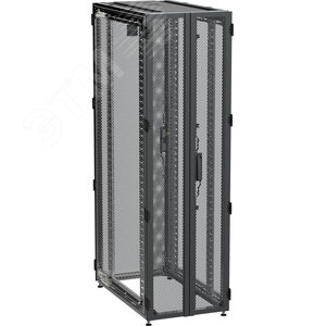 Шкаф серверный by ZPAS 19'' 47U 0.6x1м двухстворчатые перфорированные двери черный РФ