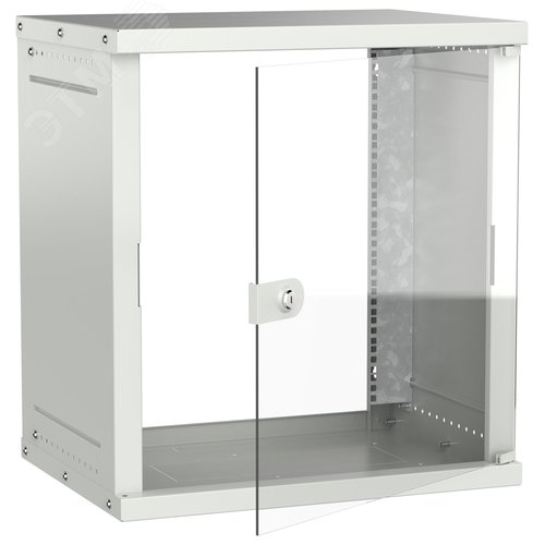 Изображение товара Шкаф настенный 19'' 12U 600х450мм стеклянная дверь серый GENERICA (шт)