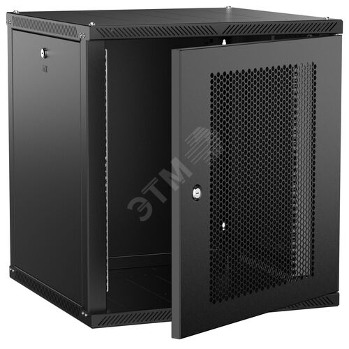 Изображение товара Шкаф 12U 600х600мм дверь перфорированная черный 2.0 (шт)