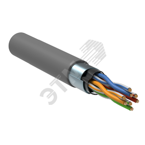 Изображение товара Витая пара F/UTP кат 5E 4 пары PVC 305м серый GENERICA (м)