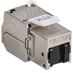 Изображение товара Модуль Keystone Jack кат.6А STP без инстр. с пыл. кр. (шт)