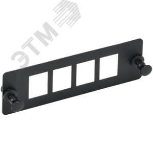 Изображение товара Планка для 4-х Keystone UTP черная (шт)