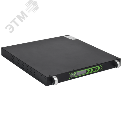 Изображение товара Источник бесперебойного питания ITK ELECTRA LR 1U Line-interactive 1000ВА/600Вт, 1Ф/1Ф, LCD с АКБ 4х8AH (шт)