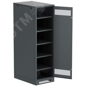 Изображение товара Шкаф LINEA B (пустой) 2000х600х950мм металлическая дверь черный (шт)