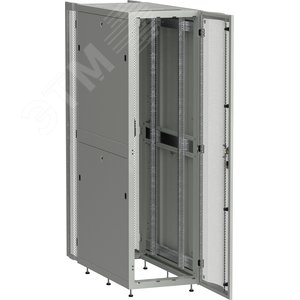 Шкаф серверный ITK LINEA S 19'' 33U 600х1200мм перфорированная дверь серый - фото 2