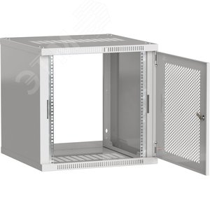 Шкаф LINEA WE 9U 600x600мм дверь перфор серый LWE3-09U66-PF ITK - 3