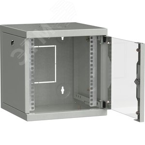 Шкаф LINEA WS 10' 6U 320х310мм дверь обзорная со стеклом серый - фото 2
