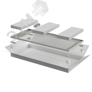 Изображение товара Дверь перфорированная LINEA E 600мм шкафа 47U сер. (шт)