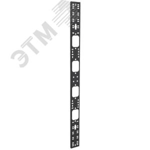 Органайзер кабельный вертикальный 75х12мм 33U черный