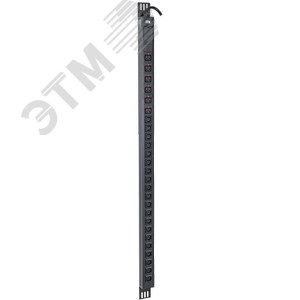 Блок розеток PDU вертикальный 33U 1 фаза 32А 20 розеток C13 + 6 розеток C19 кабель 3м вилка IEC60309 (промышленная)