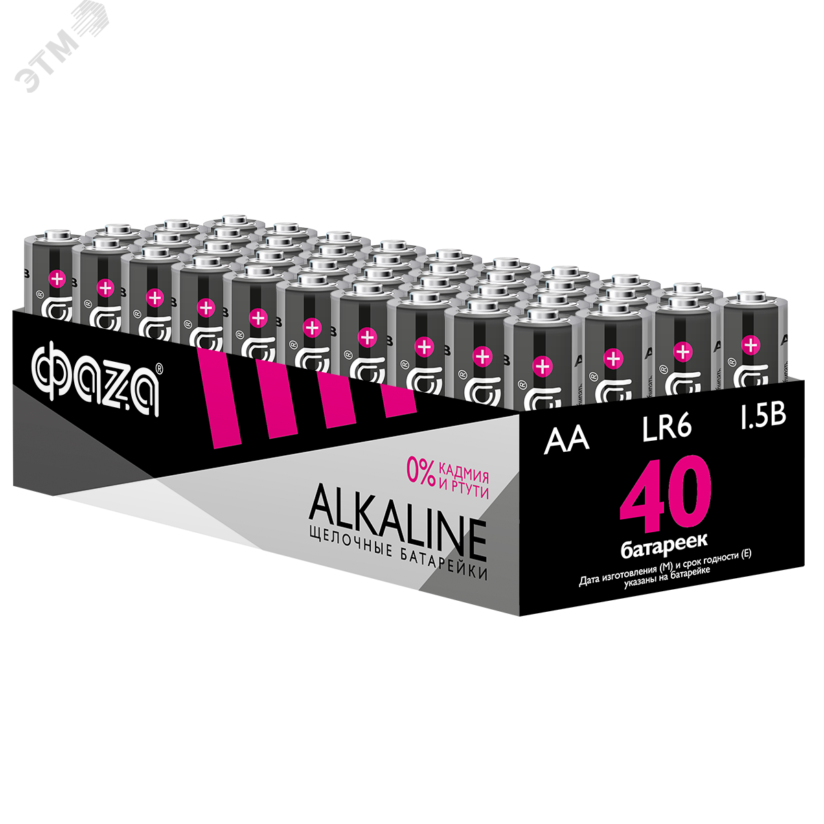 Элемент питания LR 6 (AA) алкалиновая уп. 40 шт. Alkaline Pack-40