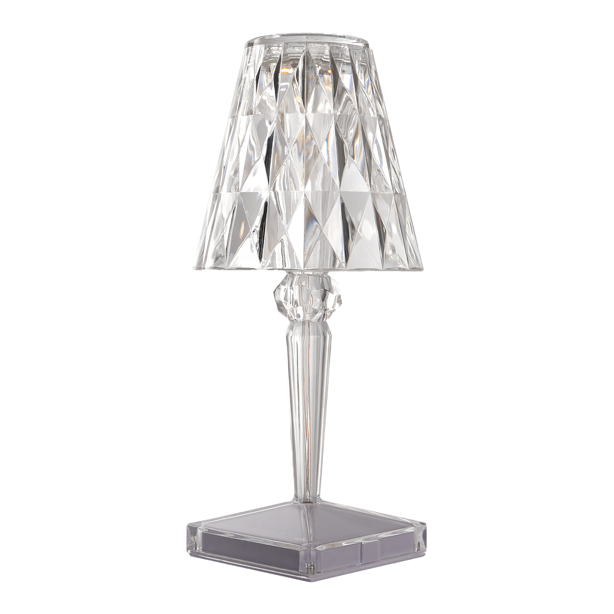 Светильник светодиодный настольный декоративный Кристалл USB 2700-6500К 120Лм (плавная регулировка яркости) высококачественный акрил черный