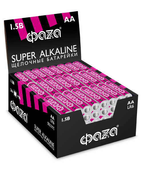 Элемент питания алкалиновый, LR 6(АА) Super Alkaline 4шт