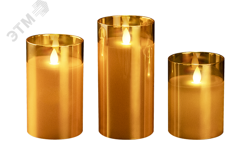 Свечи CL7-SET3-gd (компл. 3-х свечей, золот.) 5018822 ФАZА - превью 2