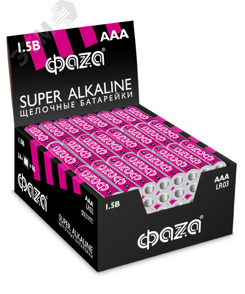 Элемент питания AAA LR03 Super Alkaline Shrink-4 2854674 ФАZА - превью