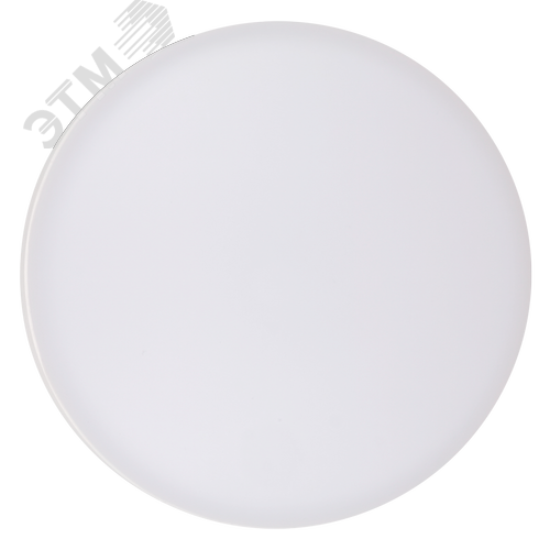 Светильник светодиодный пылевлагозащищенный ДБП-15Вт 4000К 1200Лм IP54 микроволновый датчик дежурный режим 170-265В круглый белый полипропилен - фото 3