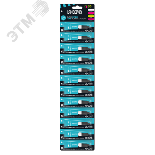 Изображение товара Супер-клей Гель GGl-3x12 BL-12 (лента) 3г ФАZА (шт)