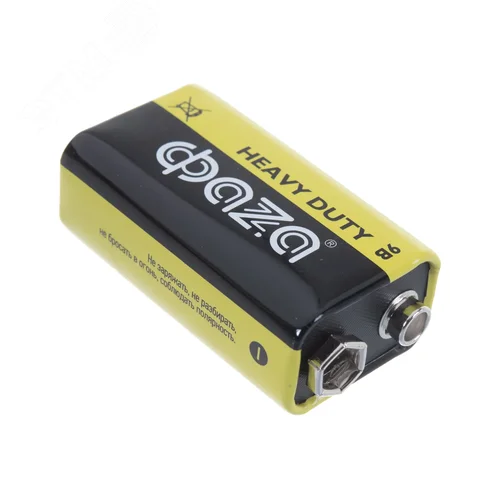Элемент питания 6F22 9V солевая Heavy Duty Shrink-1 - фото 3